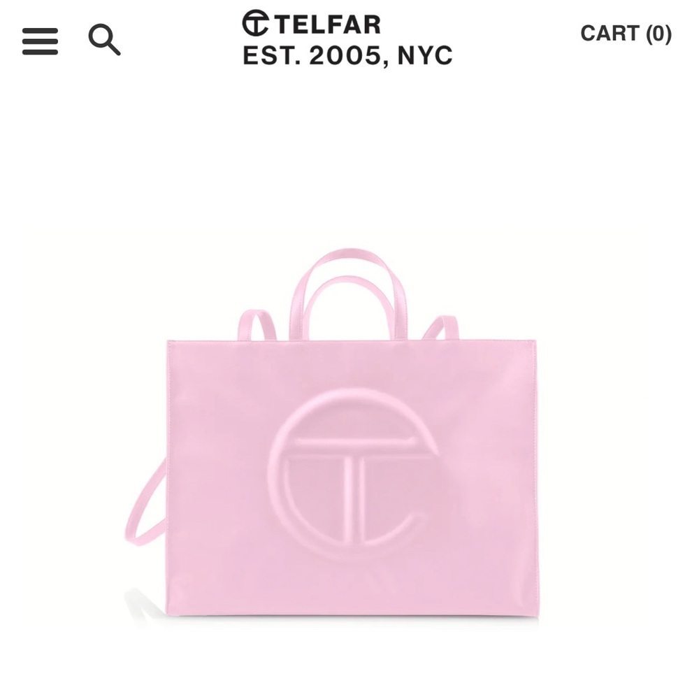 Large bubblegum pink Telfar. Purchased brand new. Only used one time!